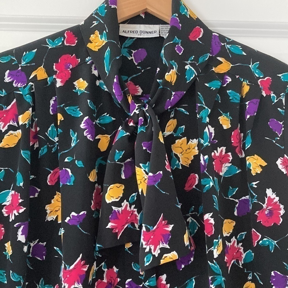 Alfred Dunner blouse 18 floral grandmacore - Picture 2 of 11